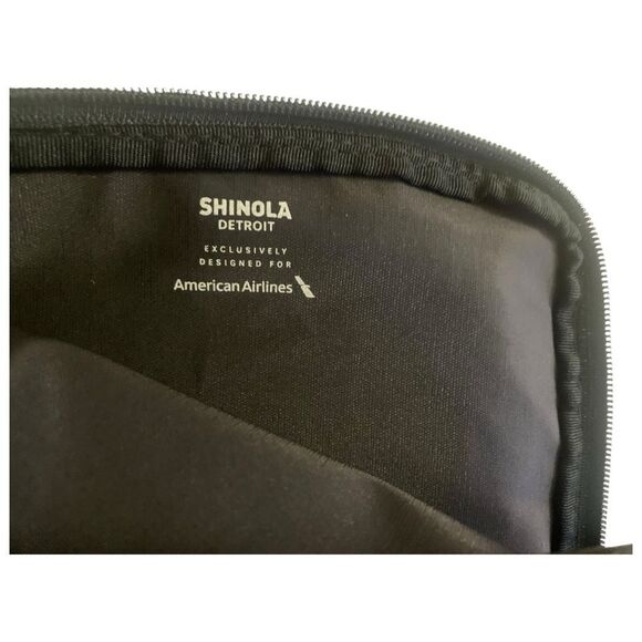 Shinola × American Airlines Amenity Kit Navy Canvas Pouch,Travel Toiletry Bag - Picture 4 of 4